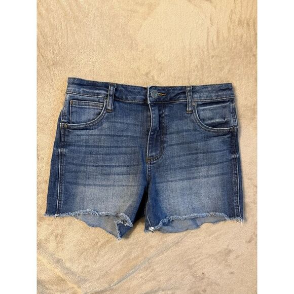 Kut from the Kloth Blue High Waist Women Shorts - Picture 2 of 12